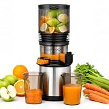 AMZCHEF Estrattore Frutta e Verdura, Frutta Intera Senza Taglio con Bocca XXL da 158 mm, Facile da...