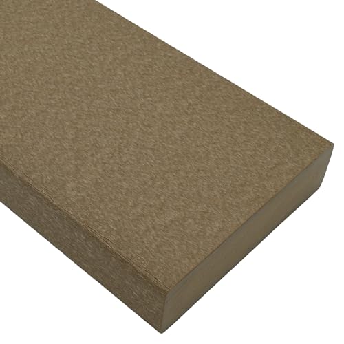 BuyPlastic Tangent Poly Lumber - Weathered Wood, 2x4 (1.5" x 3.5"), 36" Length - HDPE Plastic Board for Outdoor Furniture and More