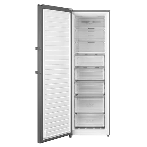 EDESA Frigorífico EFS-1823 NF EX con una puerta TOTAL No Frost de 1,85 m Regulación electrónica de temperatura Control electrónico mediante pantalla digital LED interior Ancho 59.5 Color Inox