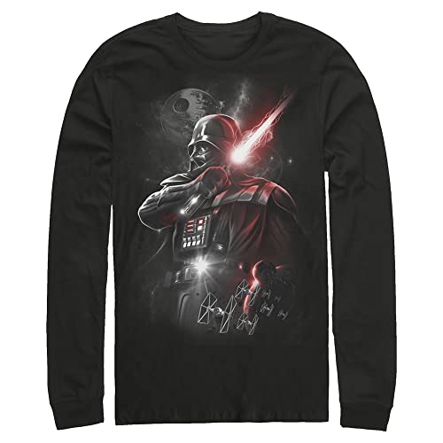 T-shirt Star Wars grande taille coton noir manches longues 4XLT