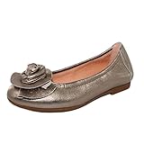 Piel muy suave Unisa Conrad_lmt, Bailarinas para Niñas Color Bronce Talla 30