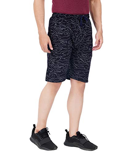 Image of FEEL TRACK Men Cotton Regular Fit Shorts