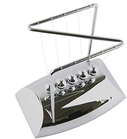 Funny 5 Beads Z Shape Metal Plating Newton's Cradle Perpetual Sound Source Physics Energy Saving Science Exquisite Furniture image 4