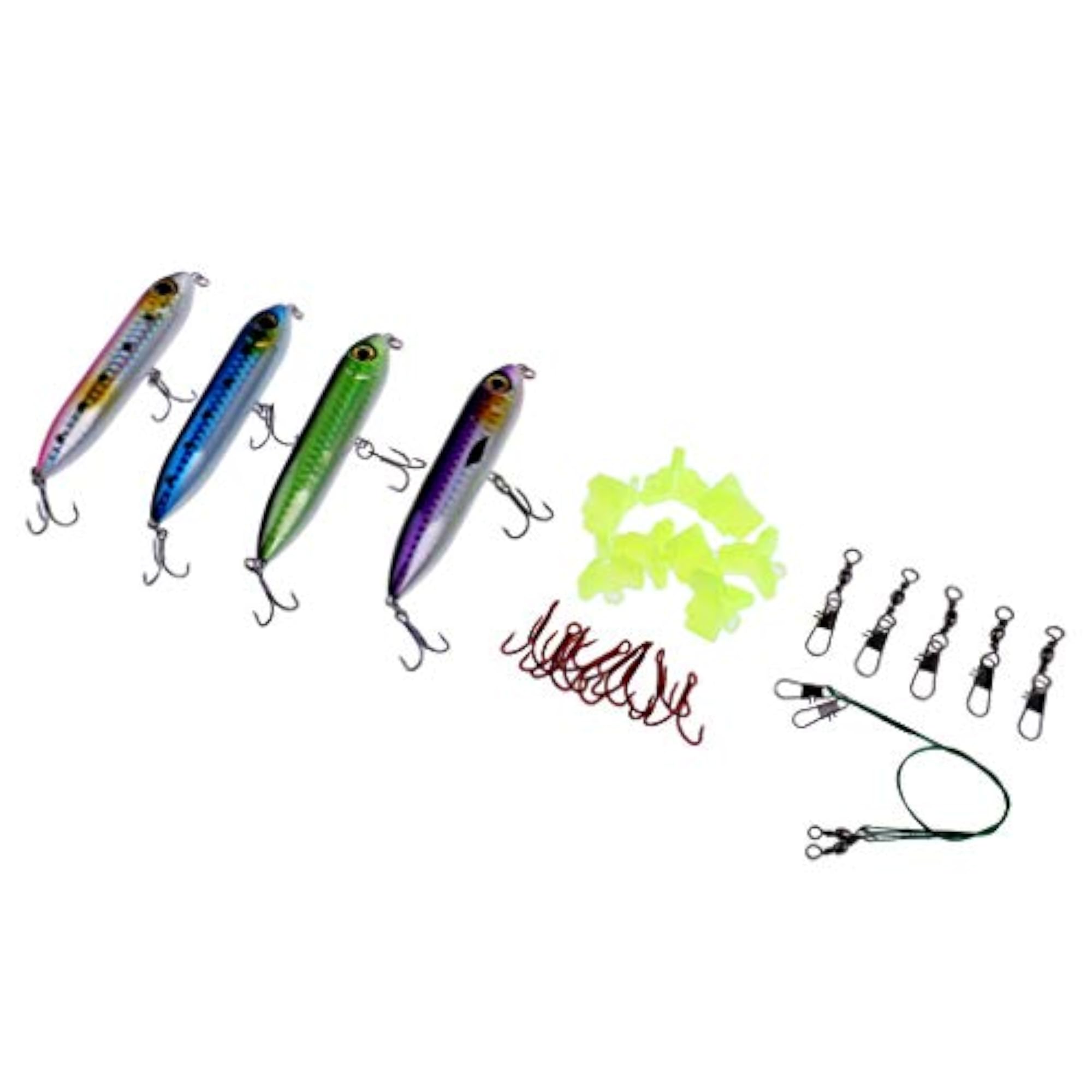27Pcs Floating Pencil Lures Hard Baits Fishing Accessories