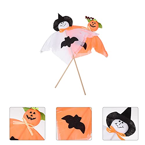 WINOMO 2 Stuks Halloween Diy Boeket Decor Bloem Mand Topper Pompoen Grimas Home Decor - Afbeelding 8