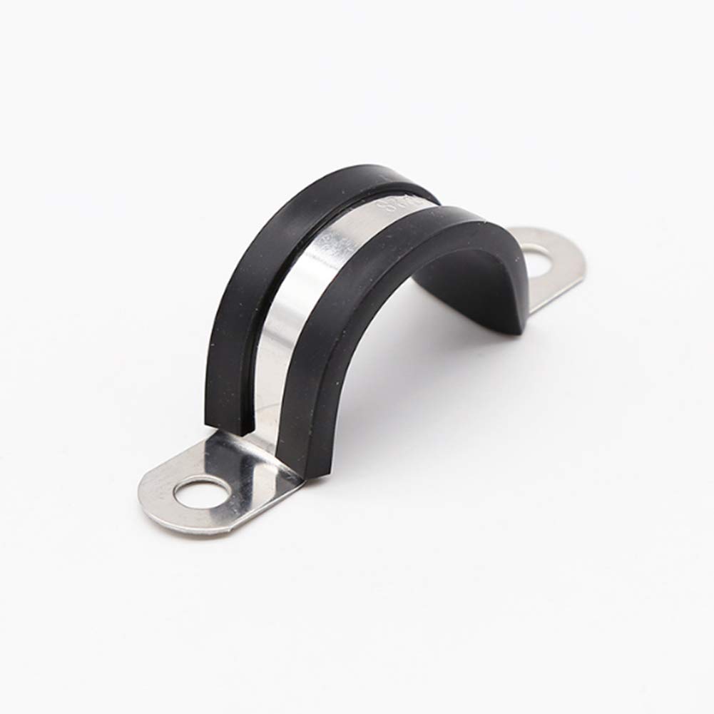 30 Stücke Gummi Gefüttert P Clips Schlauch Rohrklammer Schlauchklemme Edelstahl Premium Qualitätsrohrklemme Jubiläumsklammern Schlauchklemmen Für Draht, Kabel,55mm