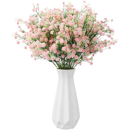 Lyrow 12 Pcs Spring Babys Breath Flowers Wedding Artificial Flowers