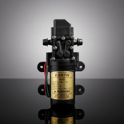 Image of FILOX 12V DC High Pressure Water Pump 125 PSI | Battery Operated Sprayer Motor for Agriculture Spray, Car & Bike Wash, Garden Watering, Sanitization | Portable Diaphragm Pump