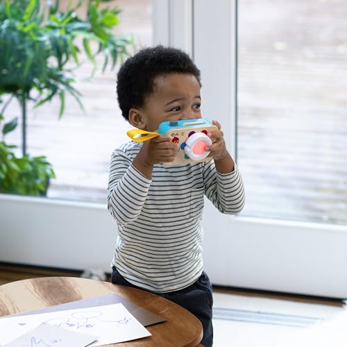 Baby Einstein, Hape Learning Lens Spielzeugkamera – Lernkamera Für Babys Ab 6 Monaten, Vermittelt Farben & Feinmotorik, 6 Farben In 4 Sprachen, 30+ Sätze, Melodien & Kameratöne