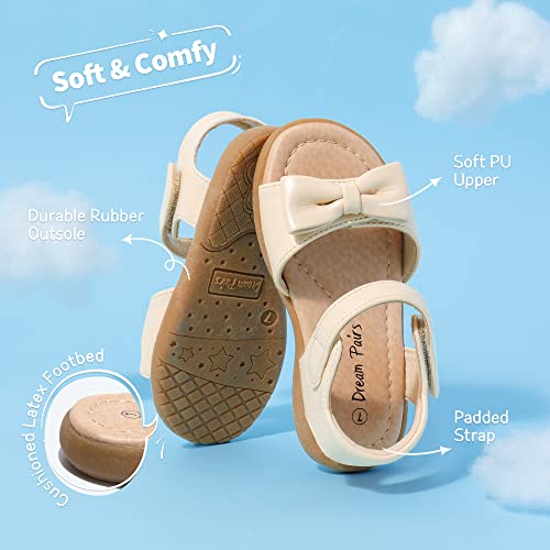 Image of DREAM PAIRS Girls Sandals Fashion Bow Summer Shoes for Toddler /Little Kid