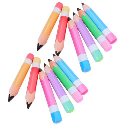 Crayons gonflables géants en PVC résistant pour classe x12