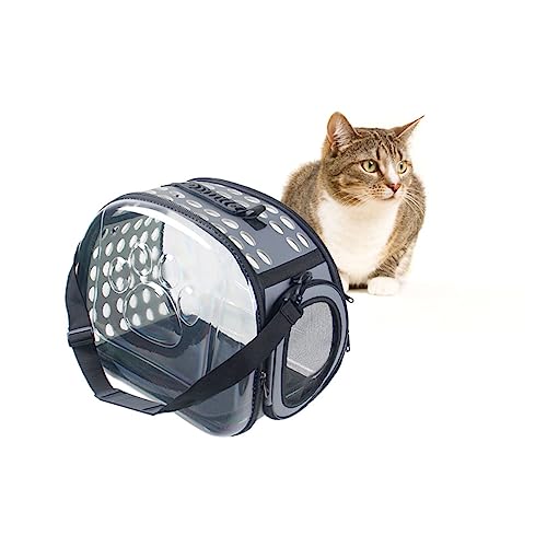 Garneck Portable Transparent Pet Carrier Bag for Cats and Dogs Large for Travel and Outdoor Adventures Straps for Comfort and Stability