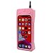 Tqswdmb Cute Retro Classic Cellular Phone Shaped Case for iPhone 13 / iPhone 14 / iPhone 15 6.1 Inch, Soft Silicone 3D Cartoon Cover, Kids Girls Rubber Protector for iPhone 13/14/15 (Pink)