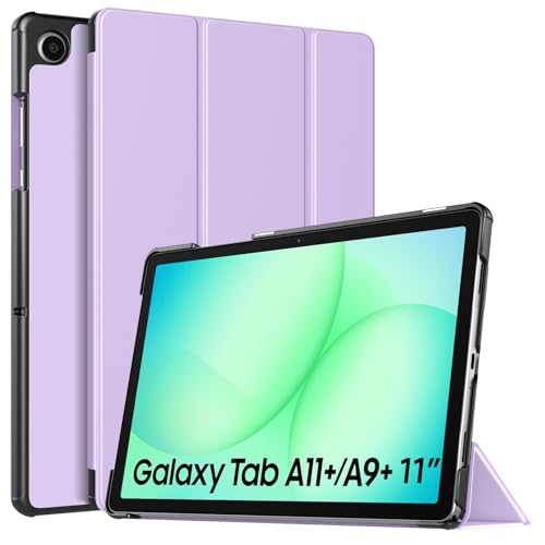 TiMOVO Funda para Samsung Galaxy Tab A11+ Plus/A9+ Plus 11 Pulgadas (2025/2023), Funda Ligera y Delgada con Soporte, Auto Activación/Suspensión, Lila Púrpura