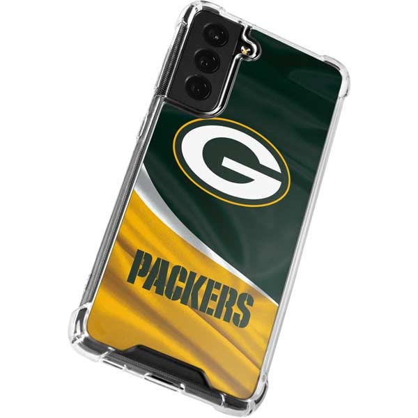 Skinit Clear Phone Case Compatible with Galaxy S22 - Officially Licensed NFL Green Bay Packers Design