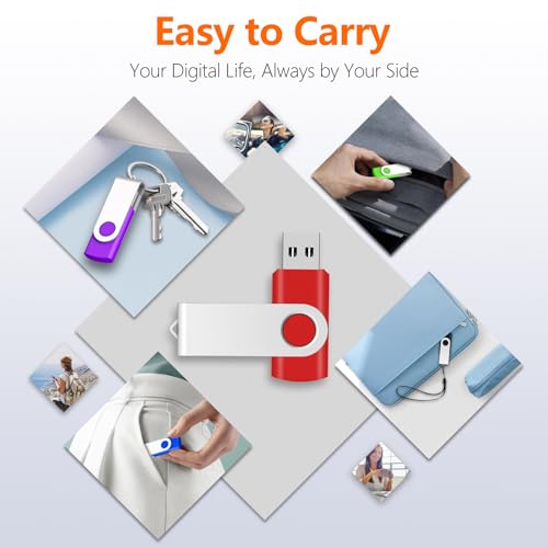 Image of 128MB (NOT 128G) Bulk Flash Drives 100 Pack, USB 2.0 Thumb Drive USB Stick