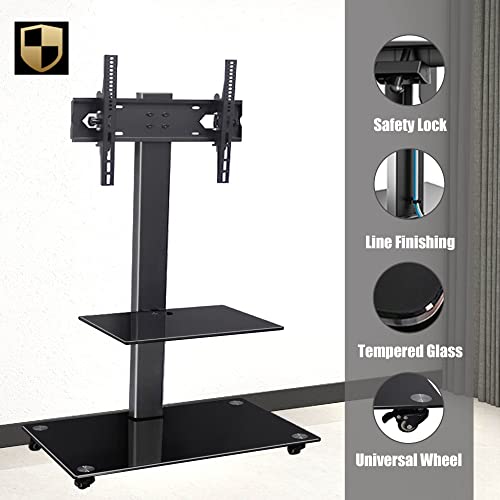 Soporte de piso para TV de 50 a 65 pulgadas con ruedas miniatura 2