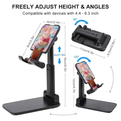 Support de téléphone pliable pour bureau réglable multi couleurs