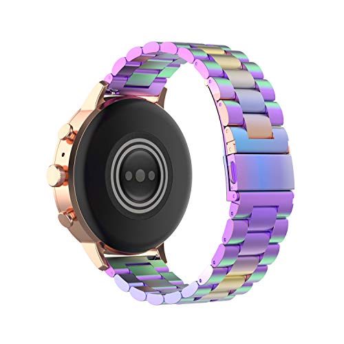 Image of FitTurn 22MM Bands Compatible with Cubitt Aura /Aura Pro /CT2 Pro /CT4 /Viva Pro /Viva Smartwatch, Replacement Metal Bracelet Premium Solid Stainless Steel Watch Band Strap Wristbands for Cubitt Aura /Aura Pro /CT2 Pro /CT4 /Viva Pro /Viva