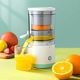 Electric Juicer Rechargeable,Portable Kitchen Gadget for making Orange Juice,Squeezing Oranges,Lemons,Kiwi Fruit,Grapefruits,and Citrus Juices.Comes with USB charging and a Cleaning Brush(Green)