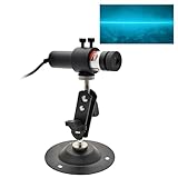 488nm Sky Blue Laser Swamp Pond Module Line Projector Generator for Halloween Swamp Haunted House with Adapter and Mount