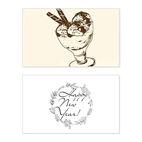 Tarjeta conmemorativa de Año Nuevo para compartir deseos dulces con tus seres queridos