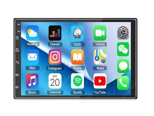 7�C���` �_�u��2DIN Android 14 �J�[�X�e���I���W�I GPS �i�r�Q�[�V���� CarPlay Bt 4+64GB �A���h���C�h�I�[�g