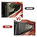 RT-TCZ Carbon Fiber Rear Quarter Side Window Scoop Louvers Sun Shade Cover Wind Vent Air Deflector Decoration Exterior Accessories for Ford Mustang 2015-2022,2PCS