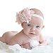 Tonsee 1PC Lovely Rhinestone Unusual Angel Girls Baby Pearl Flowers Hairband Headbands Pink