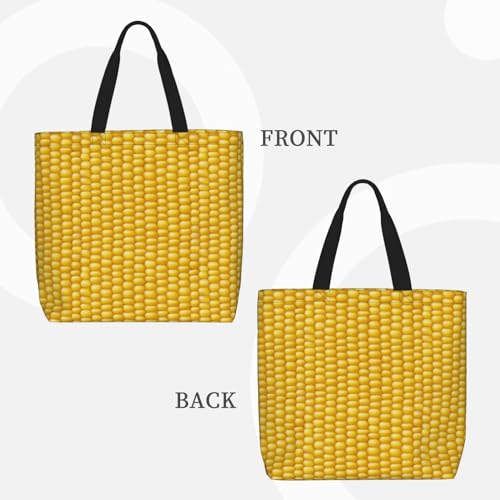Corn Cob Functional Tote Bag With Zipper – Wear-Resistant Polyester Crossbody Bag, Roomy Storage & Easy-Clean Fabric For Work & Travel2