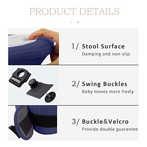 SONARIN Front Premium Hipseat babydrager, multifunctioneel, ergonomisch, 100% katoen, vlindergesp, 6 draagposities… - Image 7