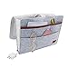 Produktbild IWILCS Betttasche, Filz Betttasche, Sofa Organizer, Dicke Filz Anti-Rutsch Nachttisch Tasche, Hanging Organizer Tasche, für Buch, Zeitschriften, Handy, Fernbedienung (Grau)