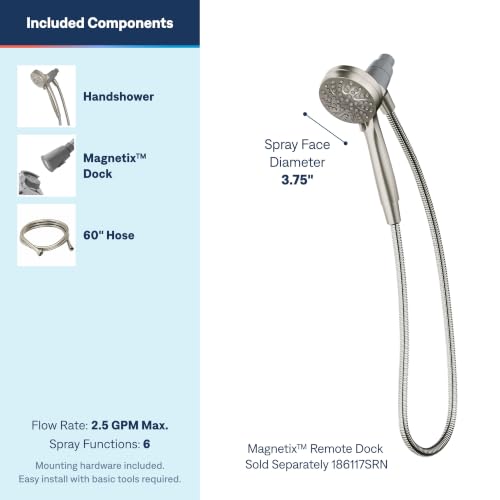 Moen 26100SRN Engage Magnetix Handheld Showerhead, Spot Resist Nickel - image 3