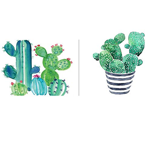 5D Full Drill Diamond Painting Kit, DIY Diamond Rhinestone Painting Kits for Adults and Children Embroidery Arts Craft Home Decor 14 x 10 inch (2PCS Cactus)