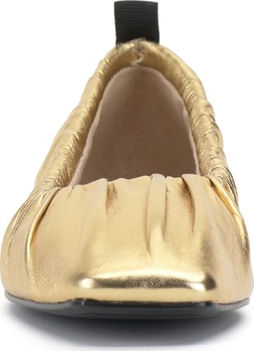 Vince Camuto Women's Verline Mary Jane Flat, True Gold/Black, 9.52