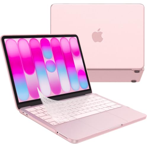 Image of EooCoo for MacBook Neo Case 13 inch 2026, 100% Match Color, Blush Clear