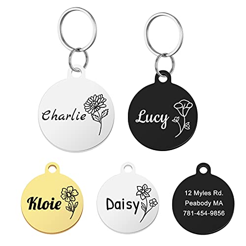 xuanbeauty Edelstahl Haustier ID Tags Cover