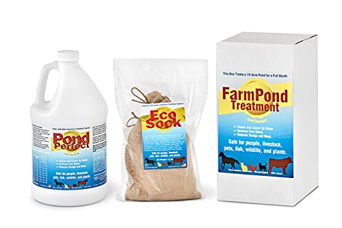 TLC Products Farm Pond Treatment — 2-Part Bacterial System (PondPerfect Liquid + EcoSock)