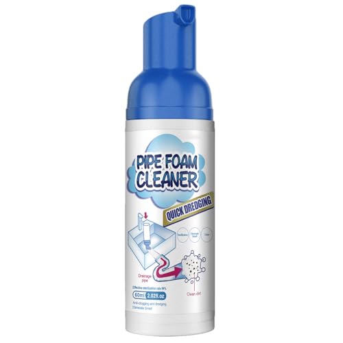Potente Agente Di Dragaggio Dei Tubi,Detergente Per Scarico In Schiuma,Pulire I Tubi,Per Cucina,Lavabo,WC,Vasche,60ML