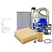 Produktbild BESTPRICE Inspektionspaket Filterset mit 1x Ölfilter; 1x Innenraumfilter (Aktivkohle); 1x Luftfilter; 1x Ölablassschraube mit Dichtring; 1x Motoröl 5W-30 OPEL dexos2® 5 l; 1x Ölwechselanhänger