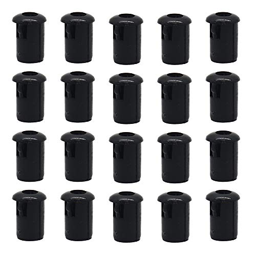 Image of Plastic 20 Pieces 5mm LED Light Mounting Holders Black