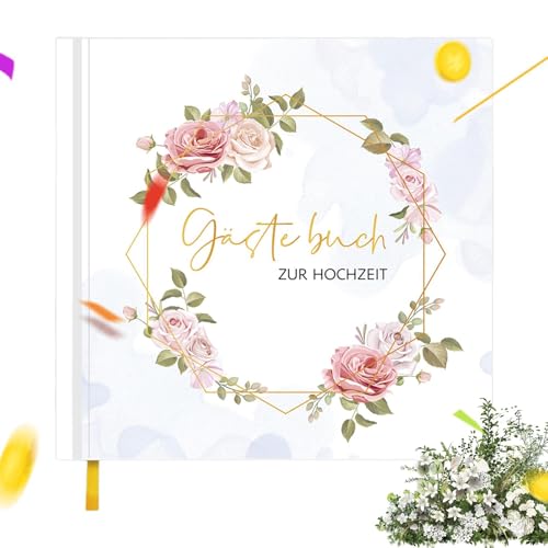 Libro de visitas para bodas, baby shower, libro de visitas para bodas, libro de visitas único para fiestas elegantes, libro de visitas para bodas, recepciones, fiestas de cumpleaños
