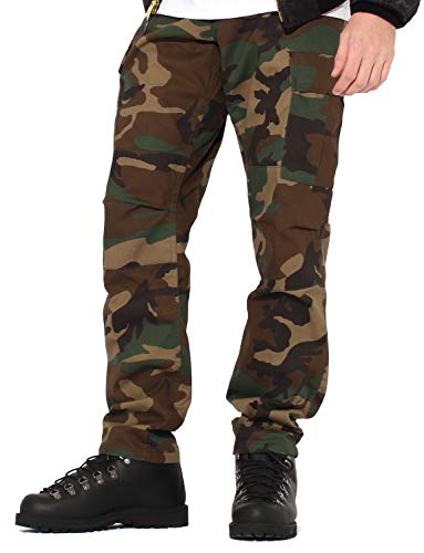 [ロスコ] カーゴパンツ ボタンフライ 6ポケット メンズ [正規代理店] ウッドランドカモ(7941) M [並行輸入品]