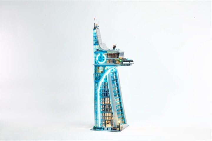 Brick Loot LED Light Kit for Avengers Tower 76269 – Lighting Set Compatible with Lego Marvel Building Set – Cool Lights for Display, Collector Gift, Superhero Fans, Adults & Kids