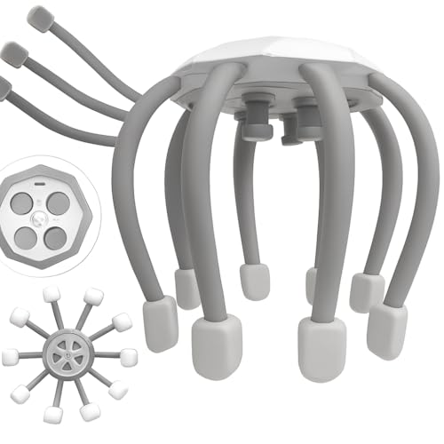 Massageador de Cabeça Elétrico Relaxante | Estilo Polvinho com 8 ...