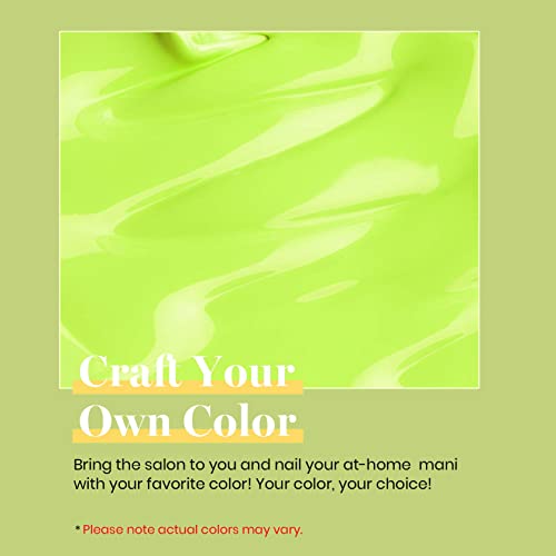 Beetles Neon Yellow Gel Nail Polish, Bright Yellow Lala Lime Color Neon Gel Polish Soak Off Uv Led Nail Lamp Gifts for Women -Size: 15 ml/Each - 4
