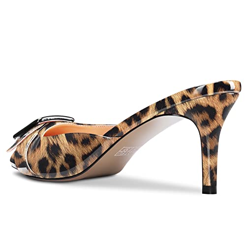 Aachcol Women Slip-on Pumps Pointed Toe Stiletto Low Kitten Heel Dress Shoes Patent Wedding Shopping 2.5 Inch3