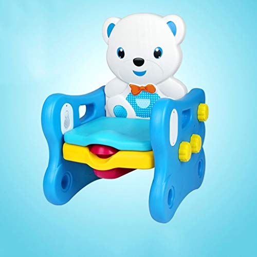 Potty Seat voor peuters Drie-in-one Potty Trainer Blue Bear Baby Toilet Pittige training - Afbeelding 7