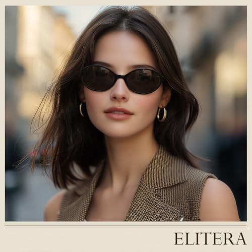 Retro Oval Polarized Sunglasses for Womens Men - Trendy Sunnies UV400 Protection Lightweight Vintage Round Style4