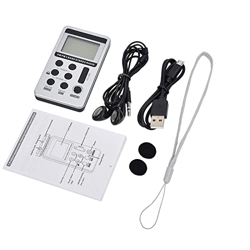 Am Fm Portable Radio,Vnaovd Digital Tuning Pocket Radio With Best Reception, Personal Walkman Radio With Rechargeable Battery,Stereo Earphone,Lock Screen For Walk Jogging Gym Camping #TOP6